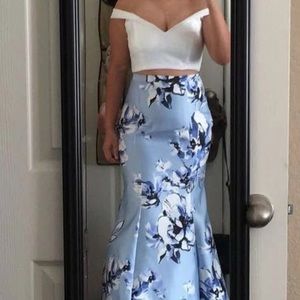 2 piece prom dress